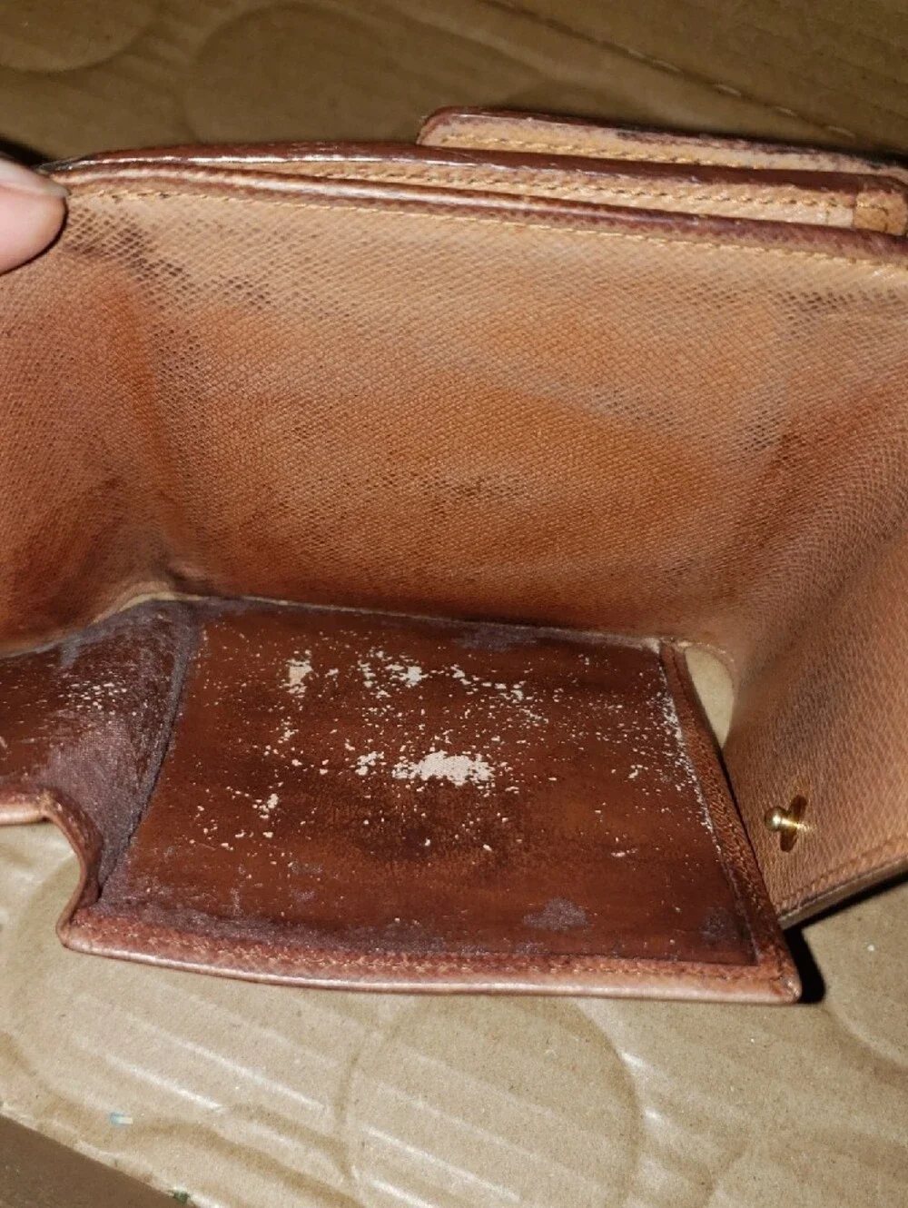 Authentic Louis Vuitton Monogram Trifold Wallet - Brown & Gold Hardware